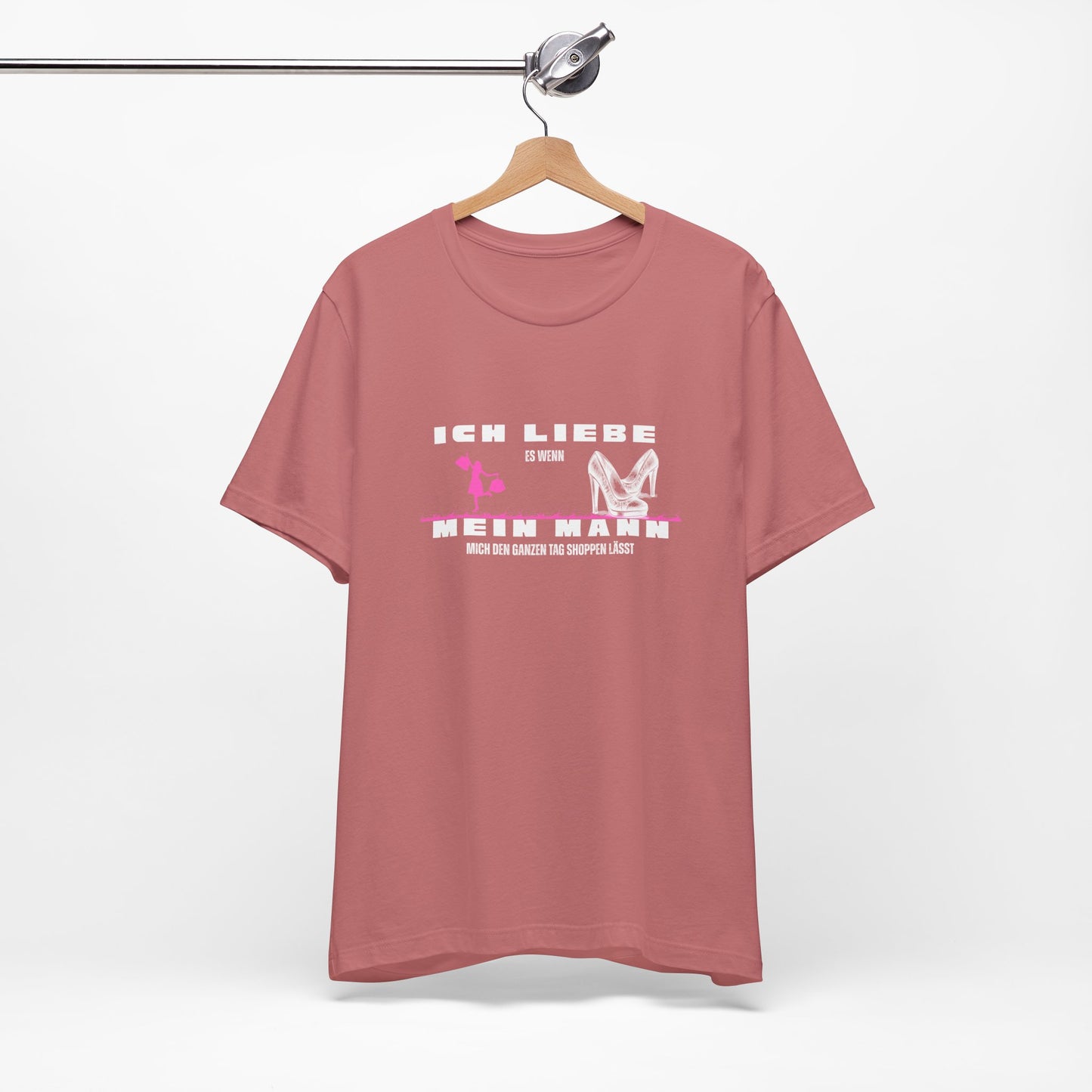 I Love My Husband "Shopping" Unisex Jersey Short Sleeve Tee