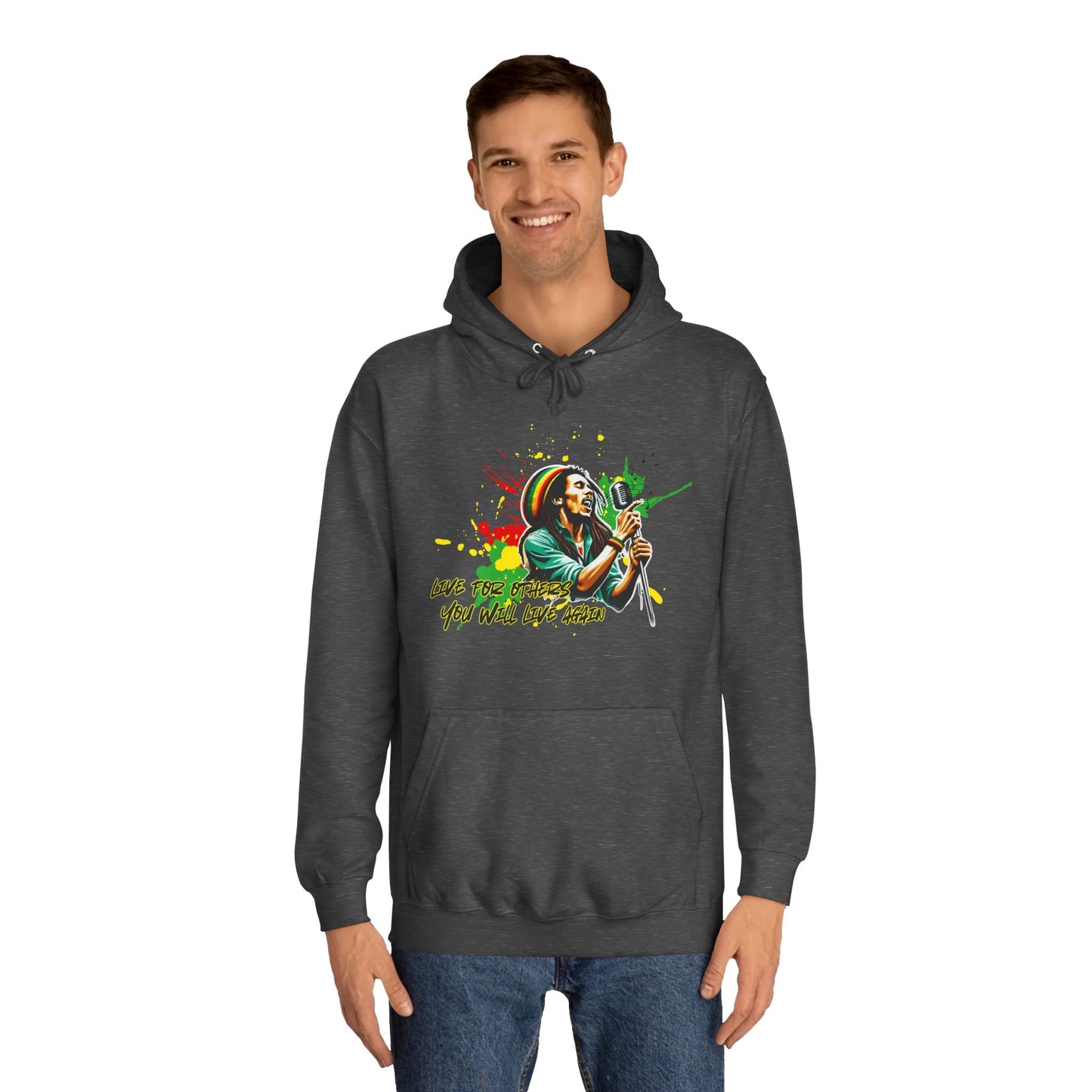 Live for others B o b M a r l e y Hoodie