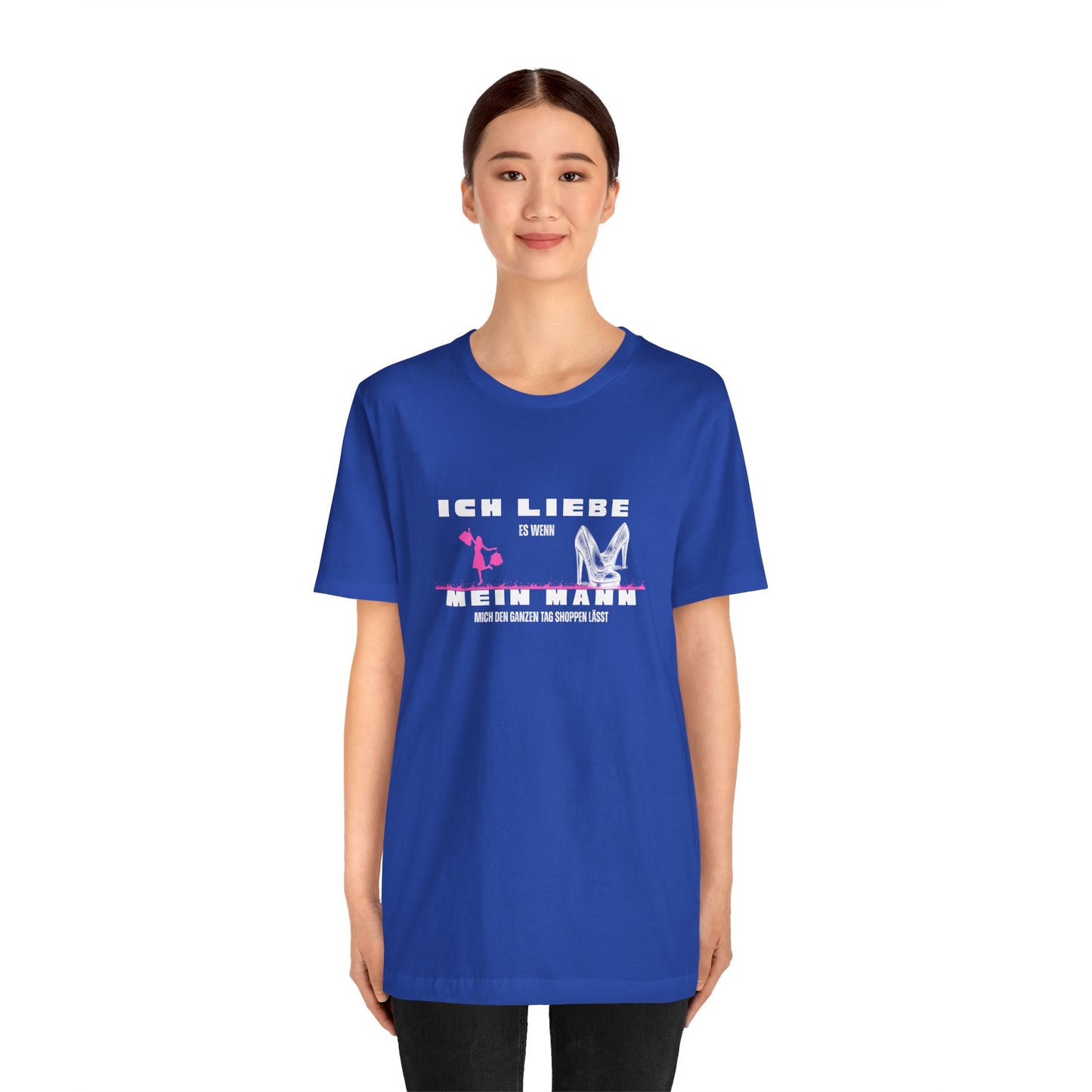 I Love My Husband "Shopping" Unisex Jersey Short Sleeve Tee