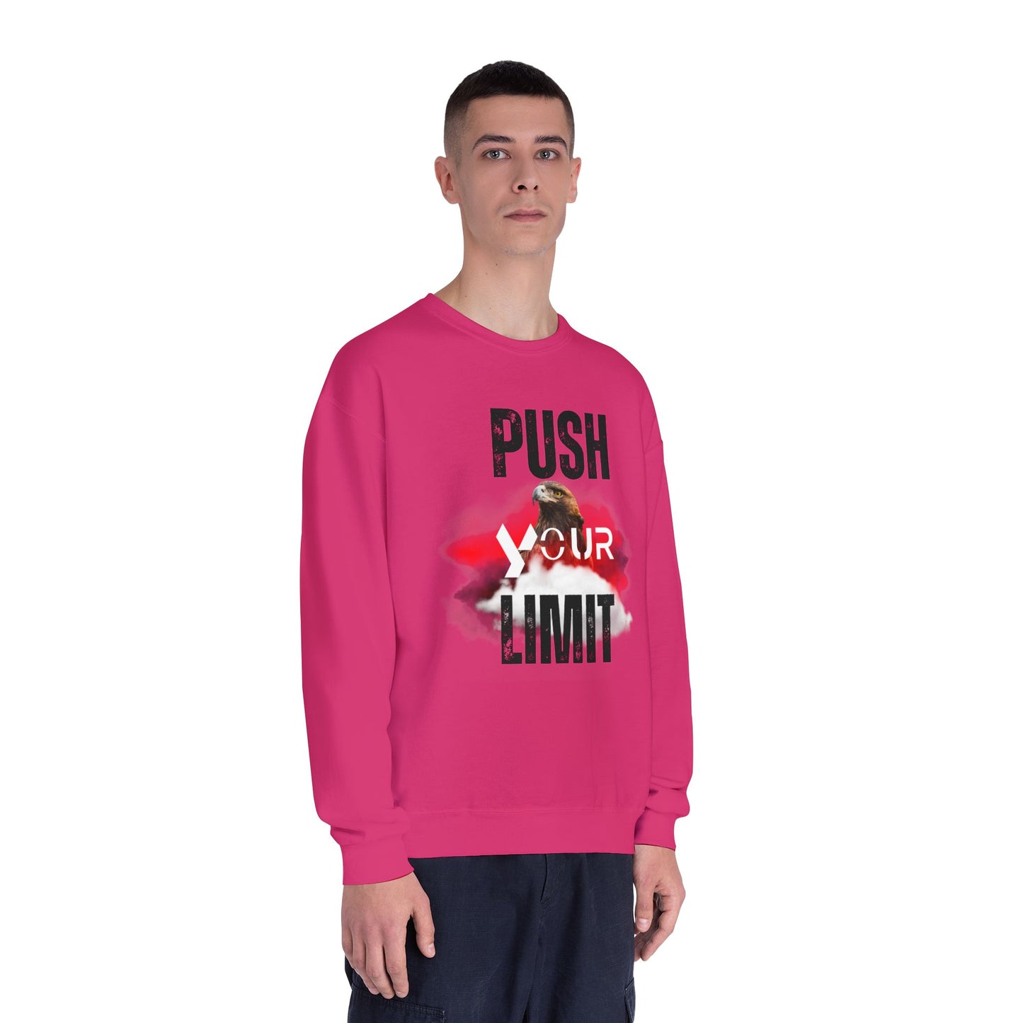 Motivational Crewneck Sweatshirt - "Push Your Limit"