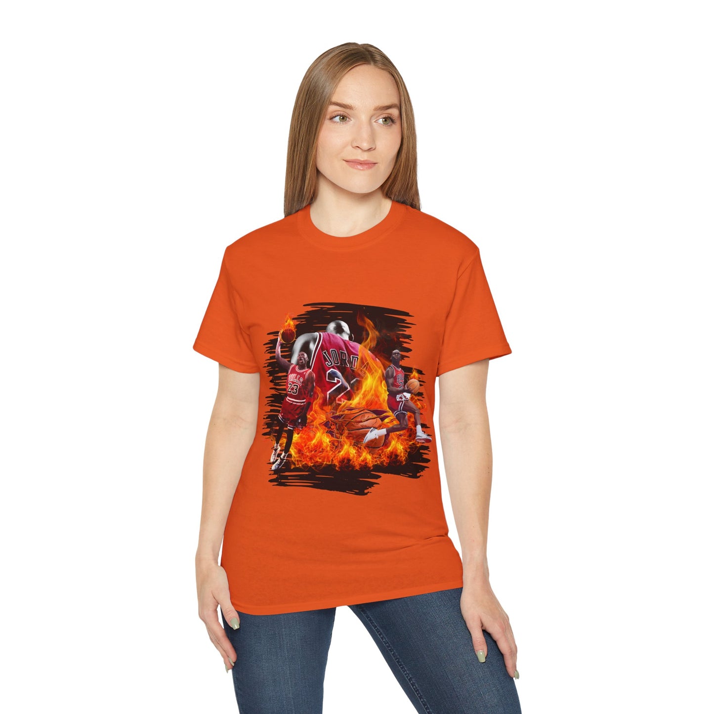 Basketball Jordan, Cool Sports Shirt, Unisex Cotton T-Shirt