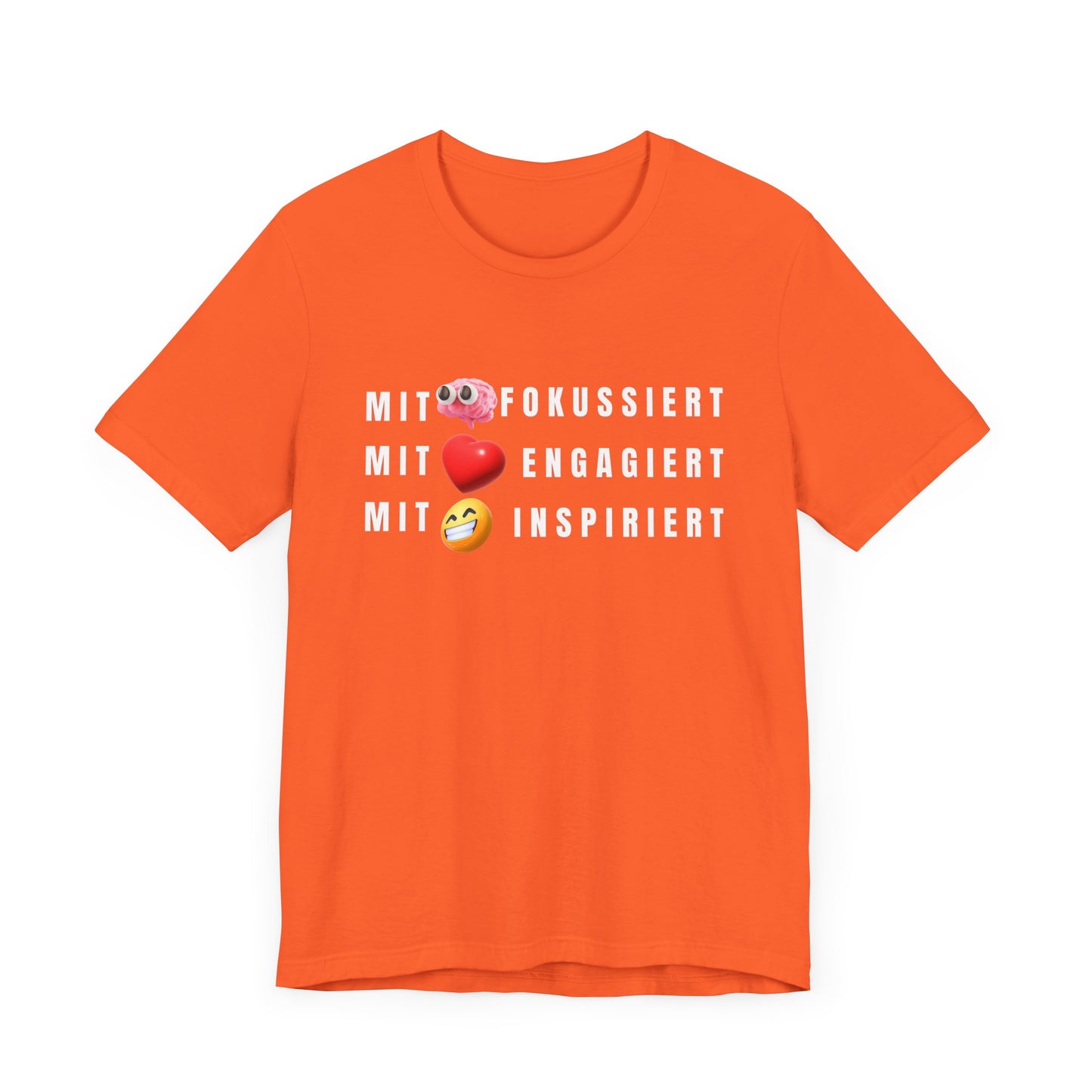 Inspirational Emoji T-Shirt Herz - Hirn - Humor - Heart - Mind - Humor
