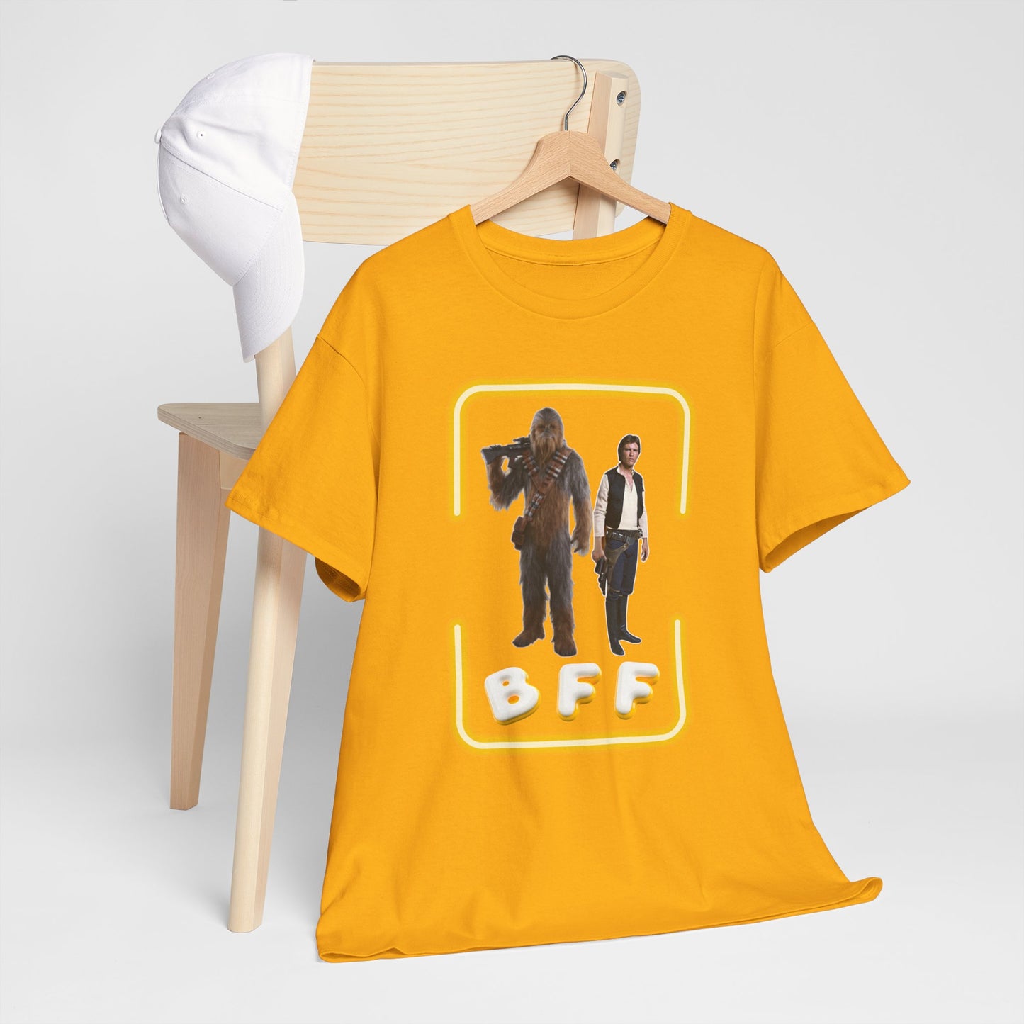BFF Chewbacca & Han Solo Unisex Heavy Cotton Shirt