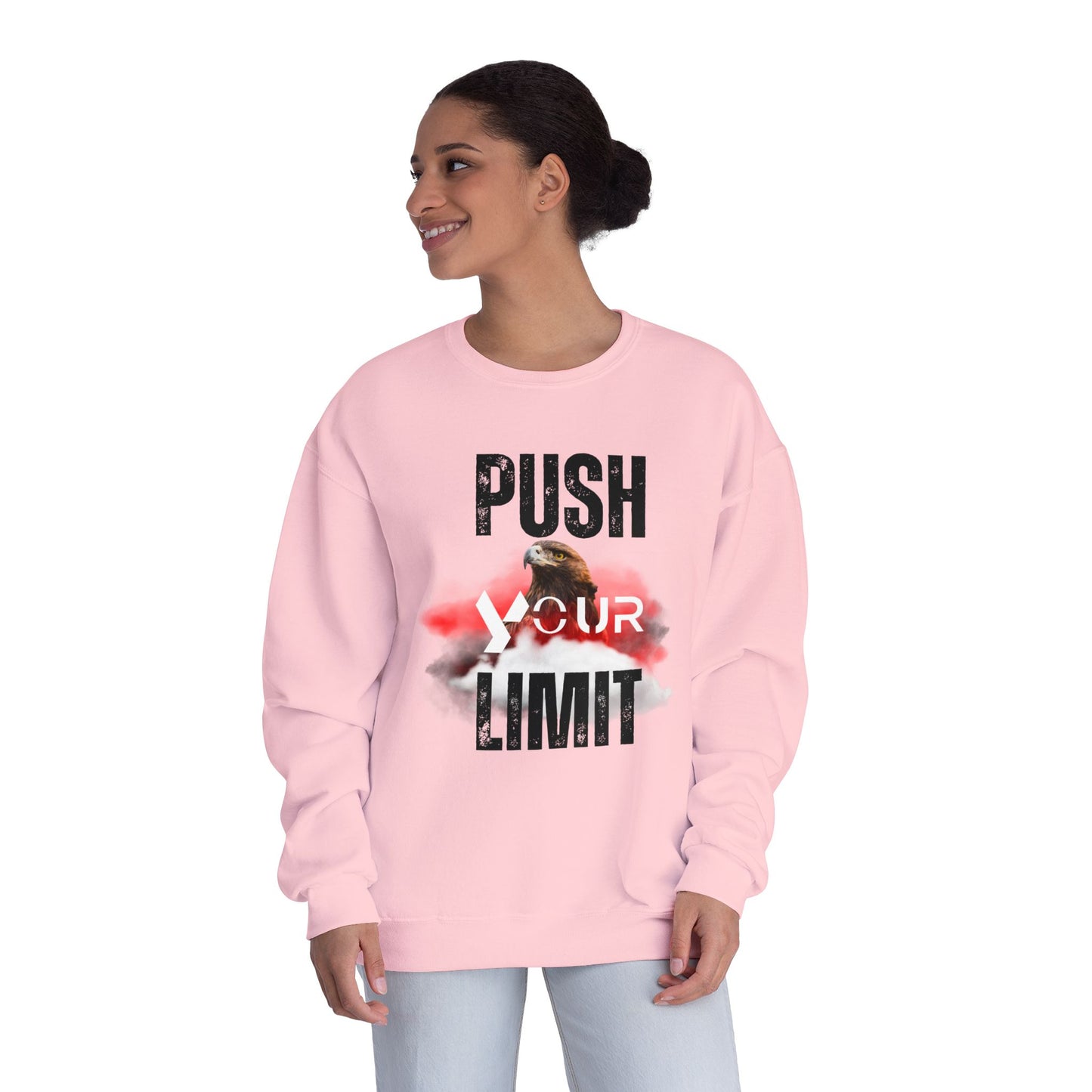 Motivational Crewneck Sweatshirt - "Push Your Limit"