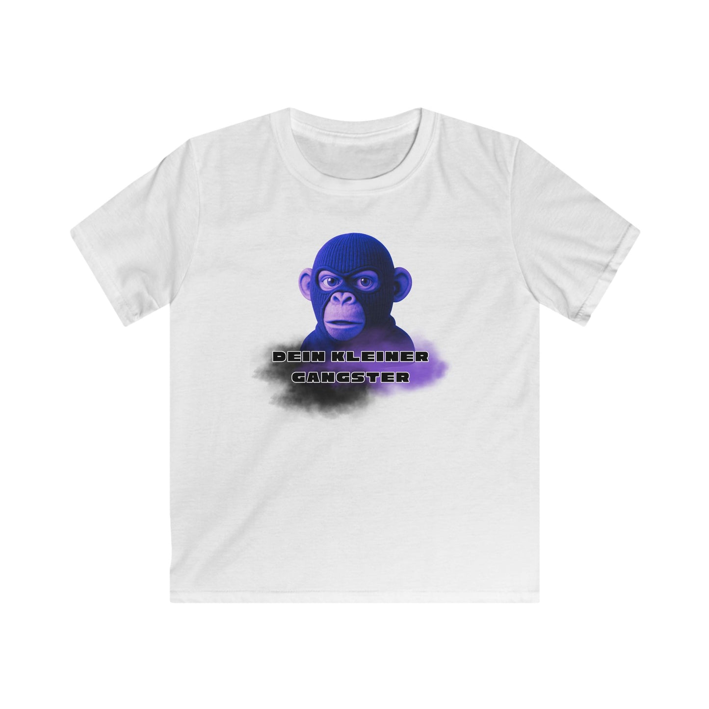 Kids Softstyle Tee - 'Little Gangster' Graphic Tee for Fun and Playful Kids