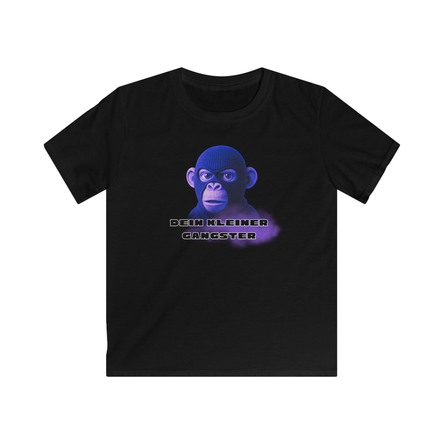 Kids Softstyle Tee - 'Little Gangster' Graphic Tee for Fun and Playful Kids