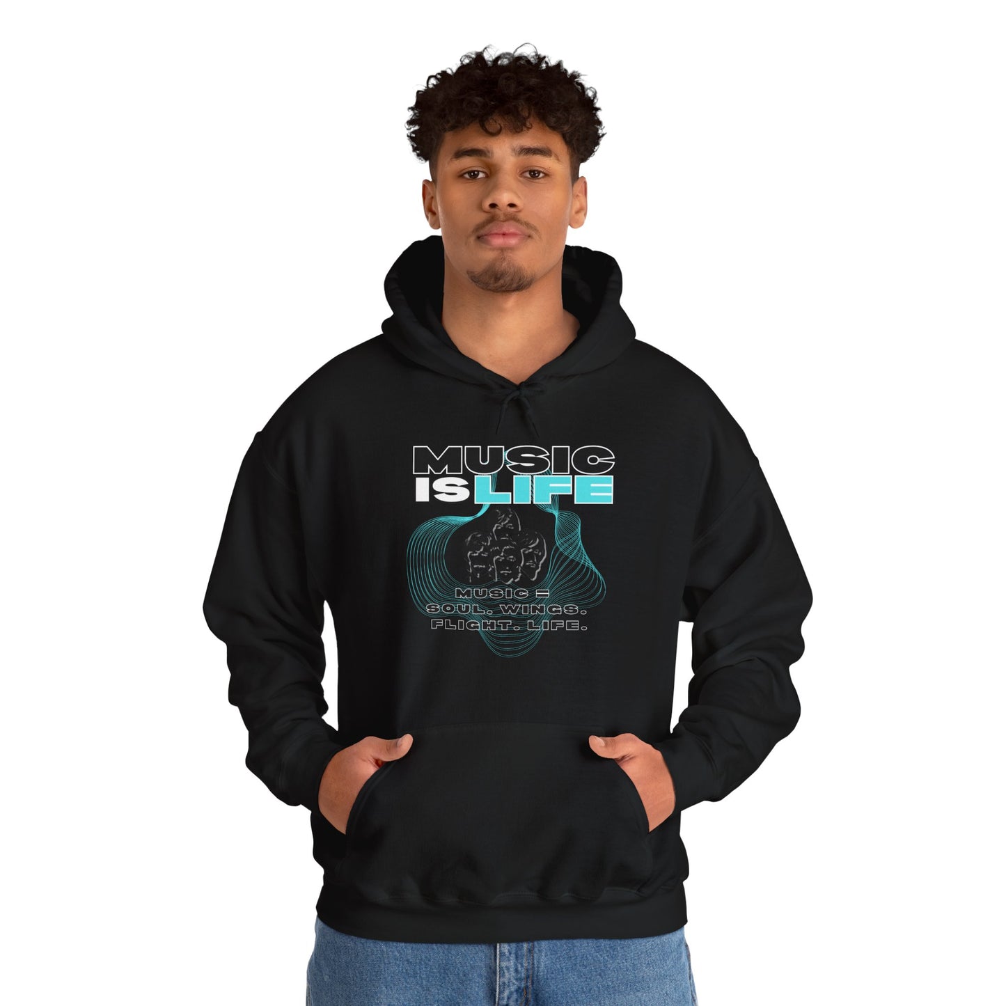 Music is Life Hoodie - Unisex Heavy Blend⢠Sweatshirt