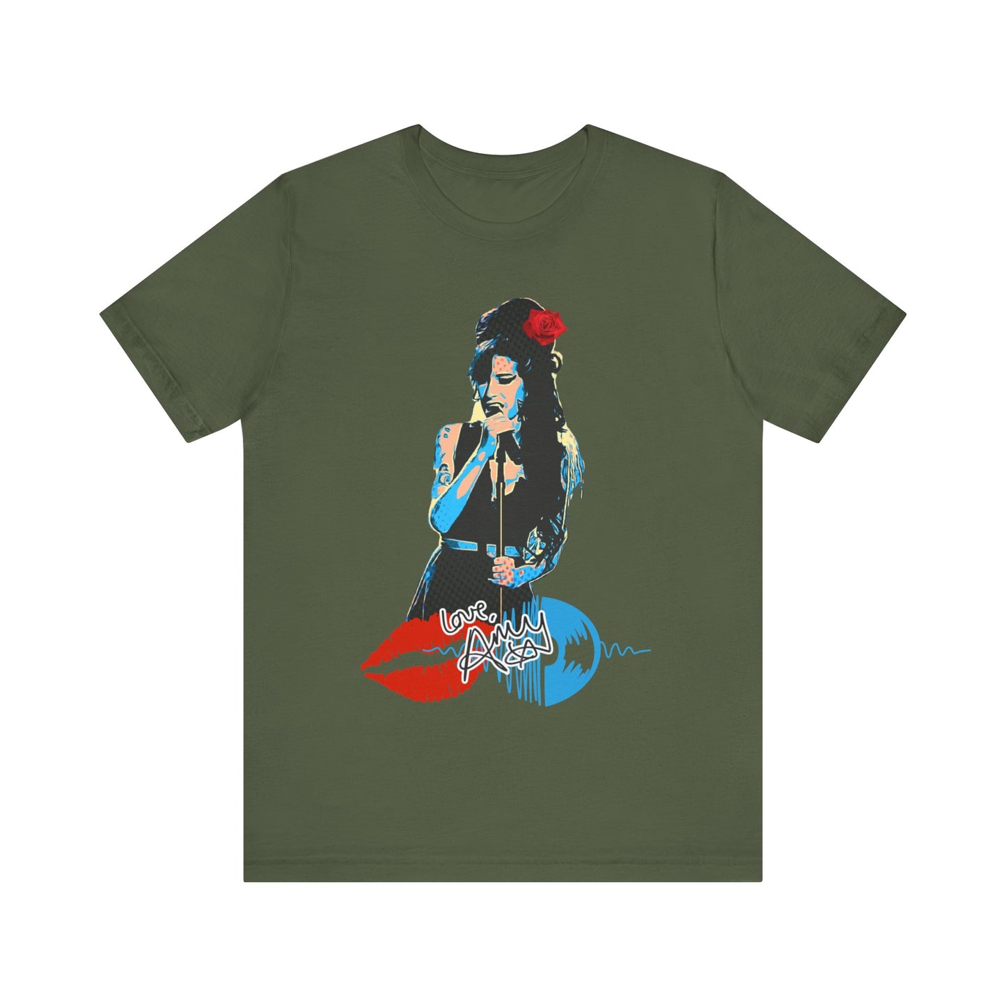Amy Vintage-Inspired Music Lover's e T-Shirt