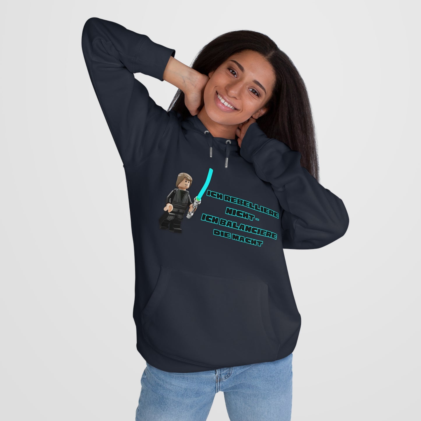 Star Wars Inspired King Hooded Sweatshirt - "I do not rebel - I balance the Force"