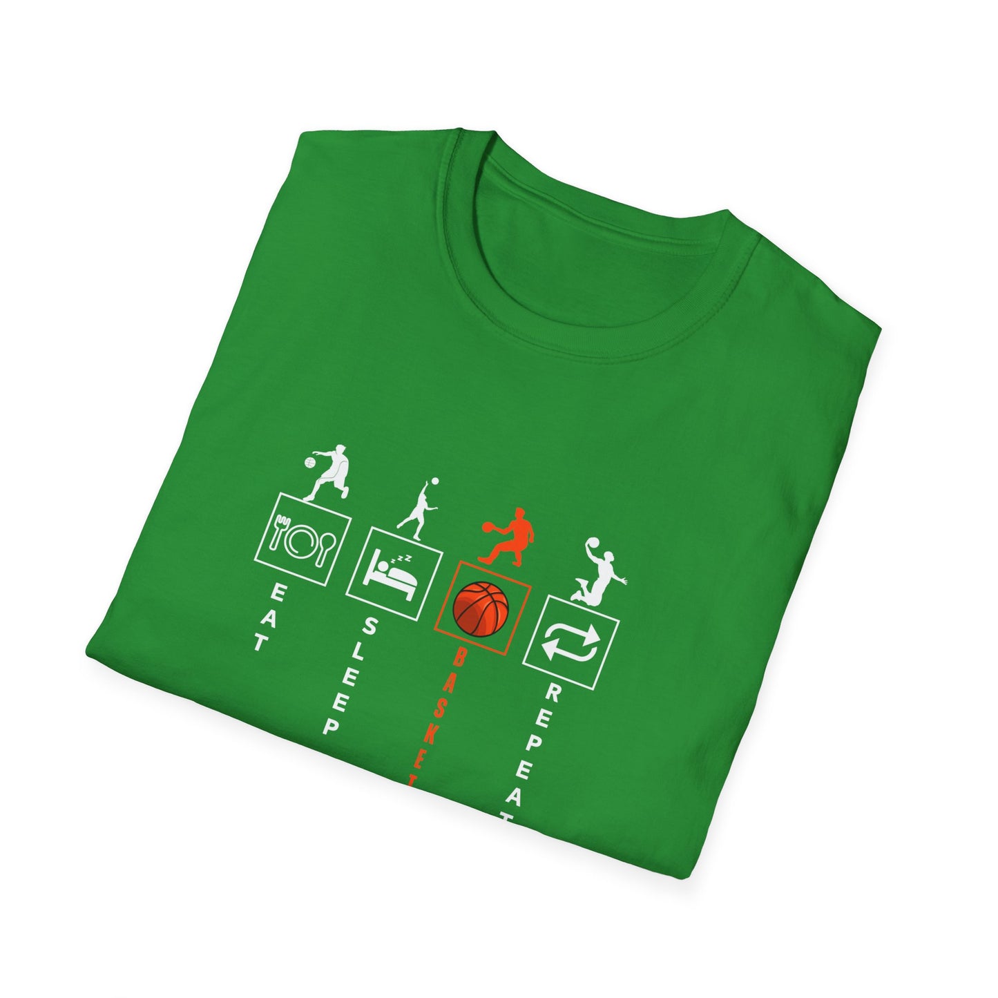 Basketball Life Unisex T-Shirt - Eat, Sleep, Basketball, Repeat
