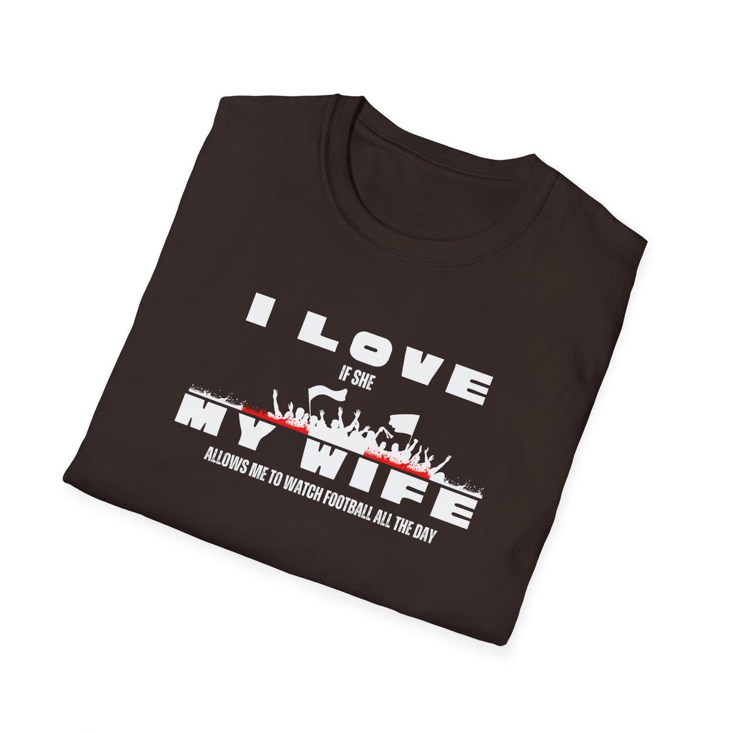 Minimalist Red Graphic Unisex T-Shirt - I love my wife