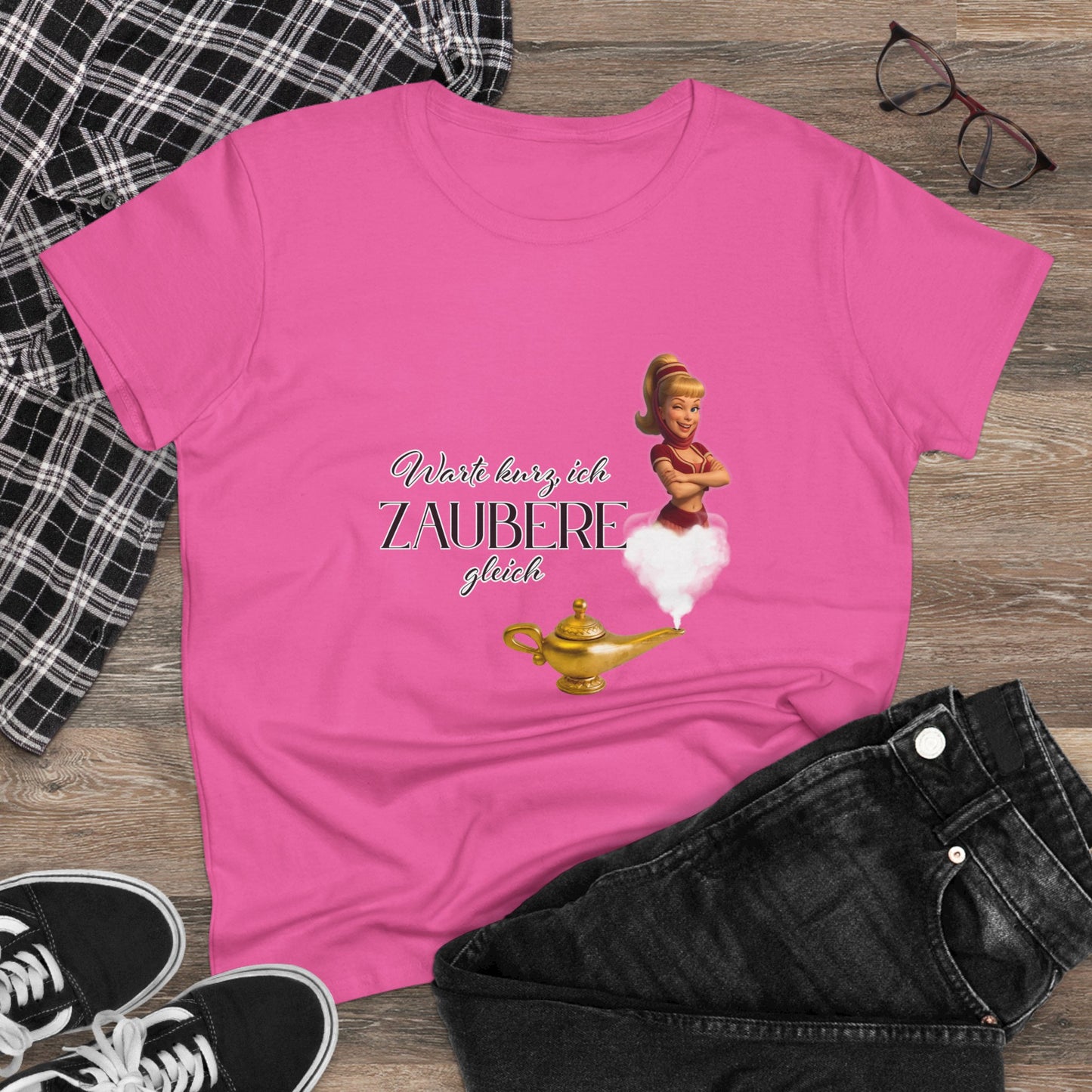 Women's Magic T-Shirt - bezaubernde Jeannie - Warte, ich zaubere gleich