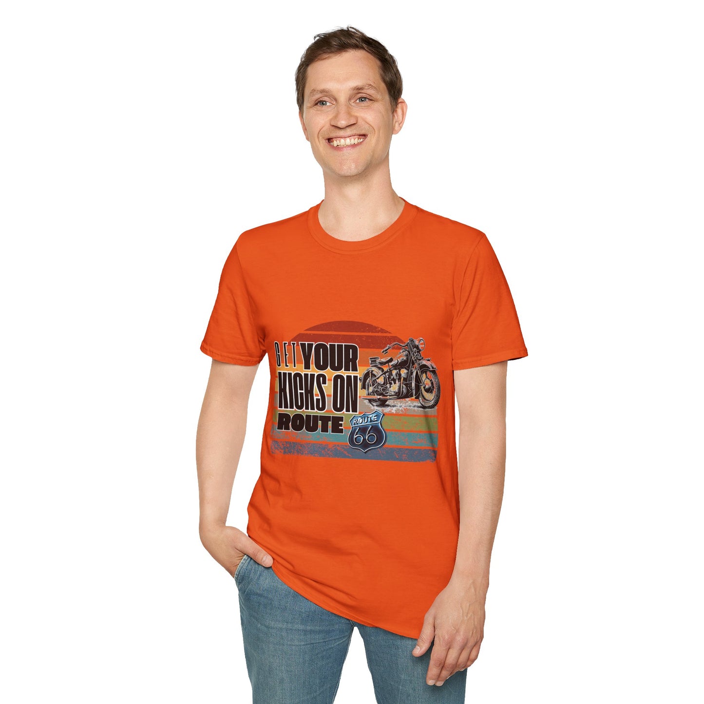 Retro Motorcycle Adventure Hoodie - 'Get Your Kicks On Route 66'