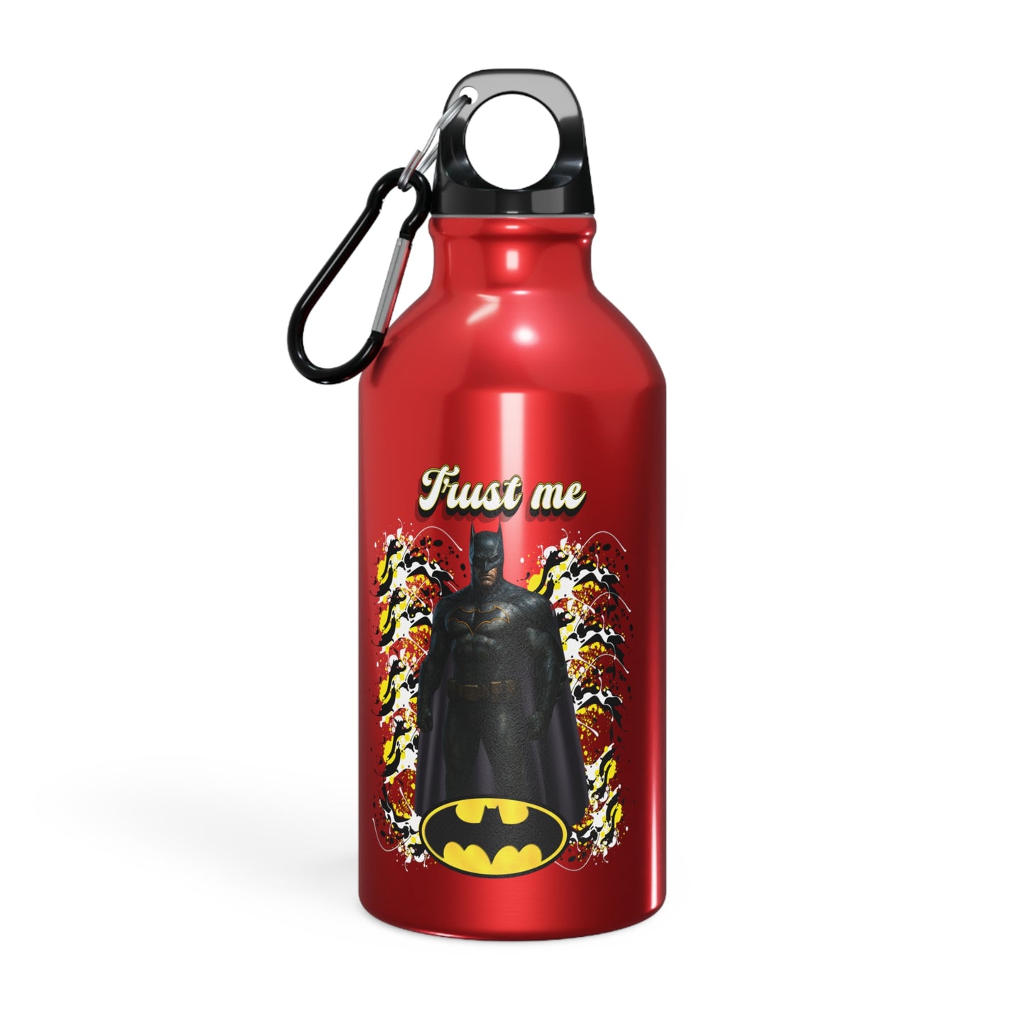 Batman "Trust me" Wasserflasche - Sport Bottle, Travel Water Bottle,