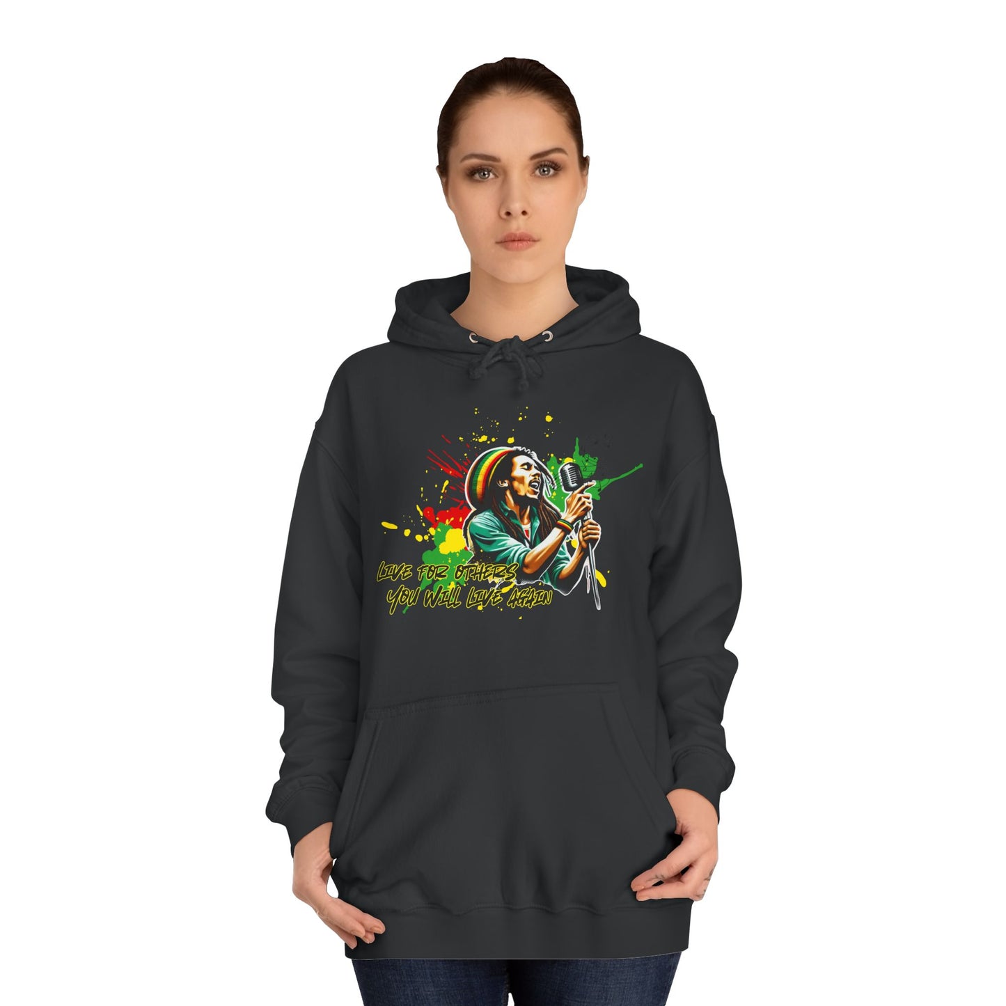 Live for others B o b M a r l e y Hoodie