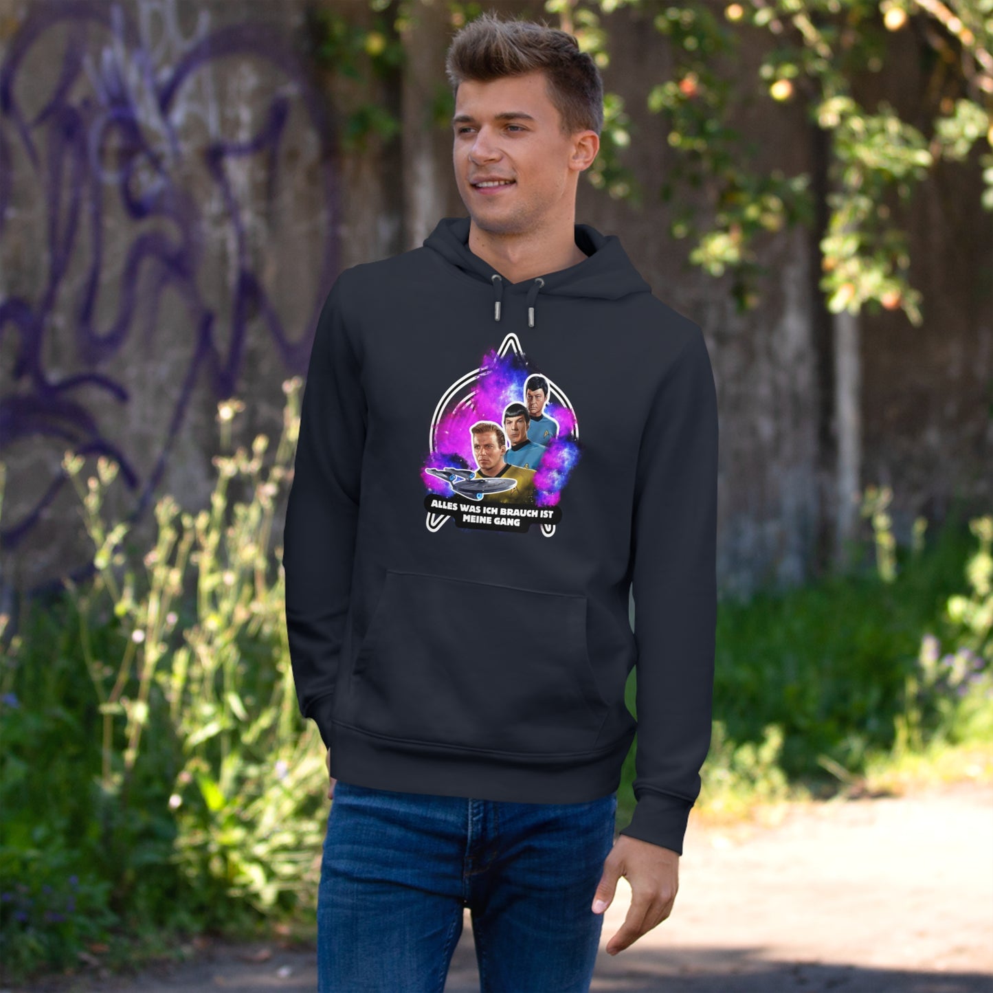 Hoodie Sweatshirt - Star Trek "All I need is my gang"