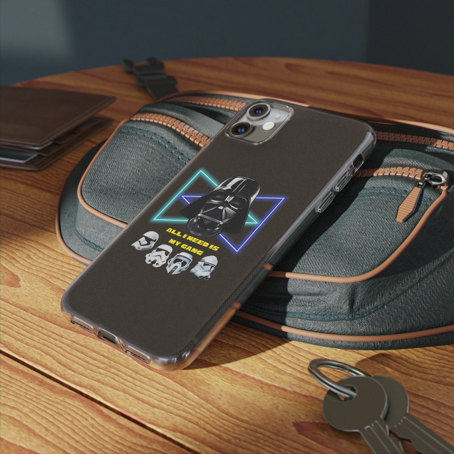 Handyhülle Darth Vader Phone Case, Star Wars Clear Silicone Phone Cover, All I Need Is My Gang