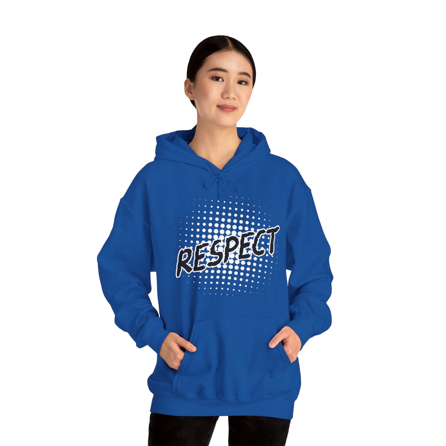 Respect Unisex Hooded Sweatshirt, Streetwear Hoodie
