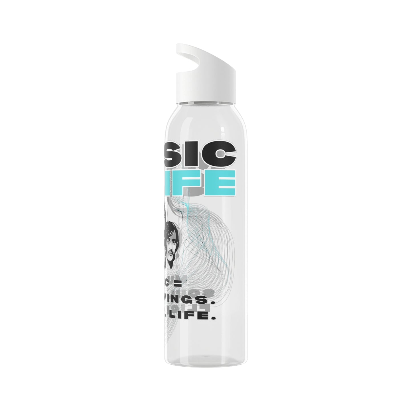 Stylish Music Water Bottle - Wasserflasche - Beatles Style Music is life