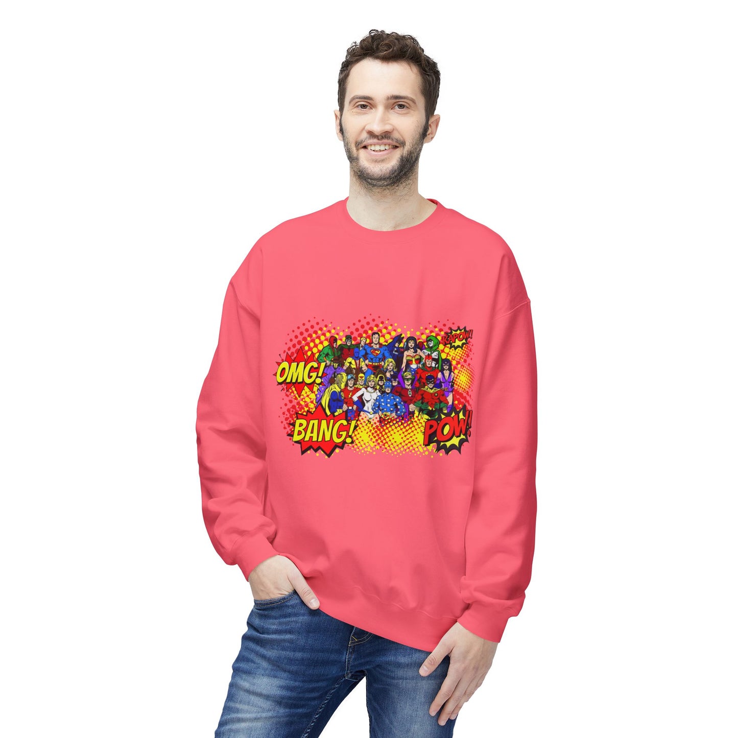 Comic Helden Graphic Sweatshirt, Superhero