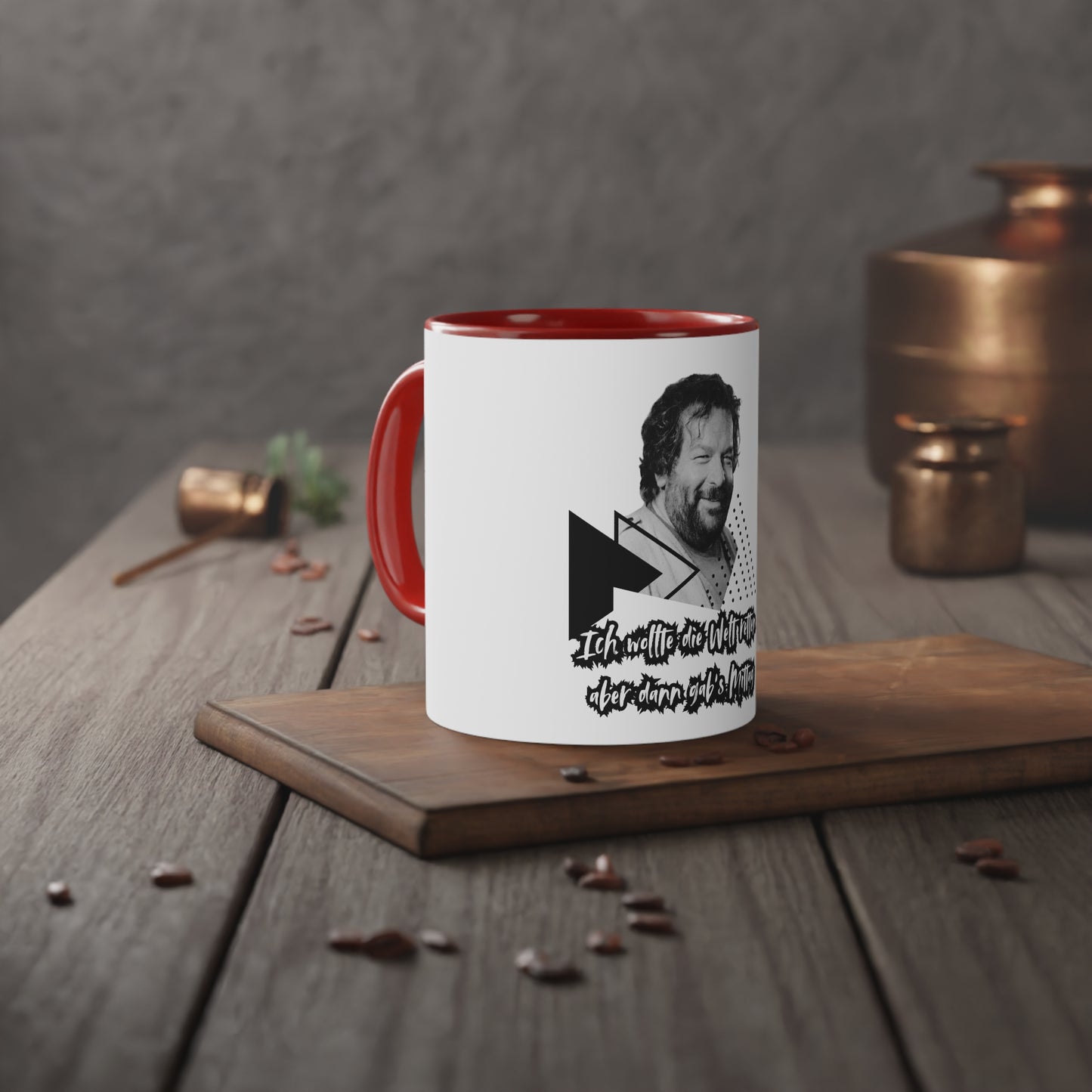Bud "Save the World"Funny Mug, 11oz Coffee Cup, Gift for Friends, Humorous Drinkware, Black Handle Mug, Perfect for Birthdays