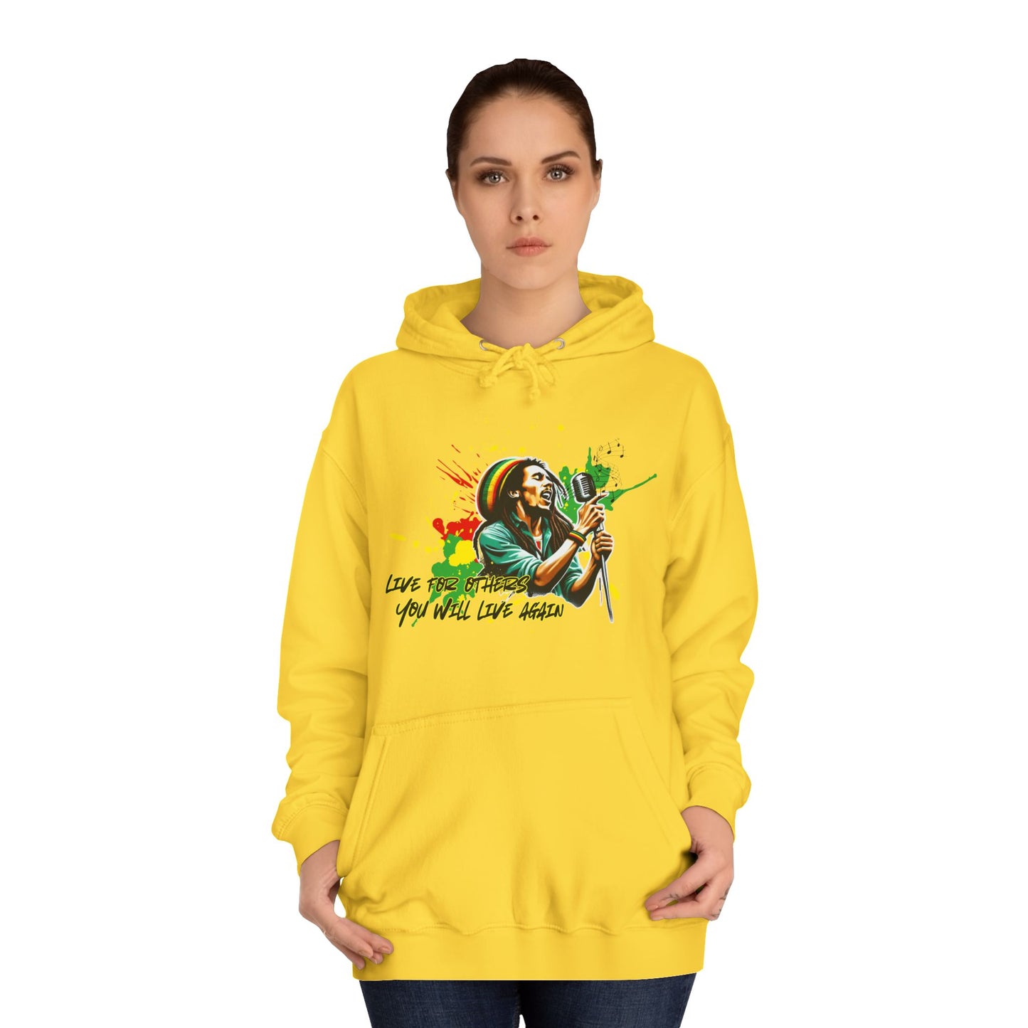 Live for others B o b M a r l e y Hoodie