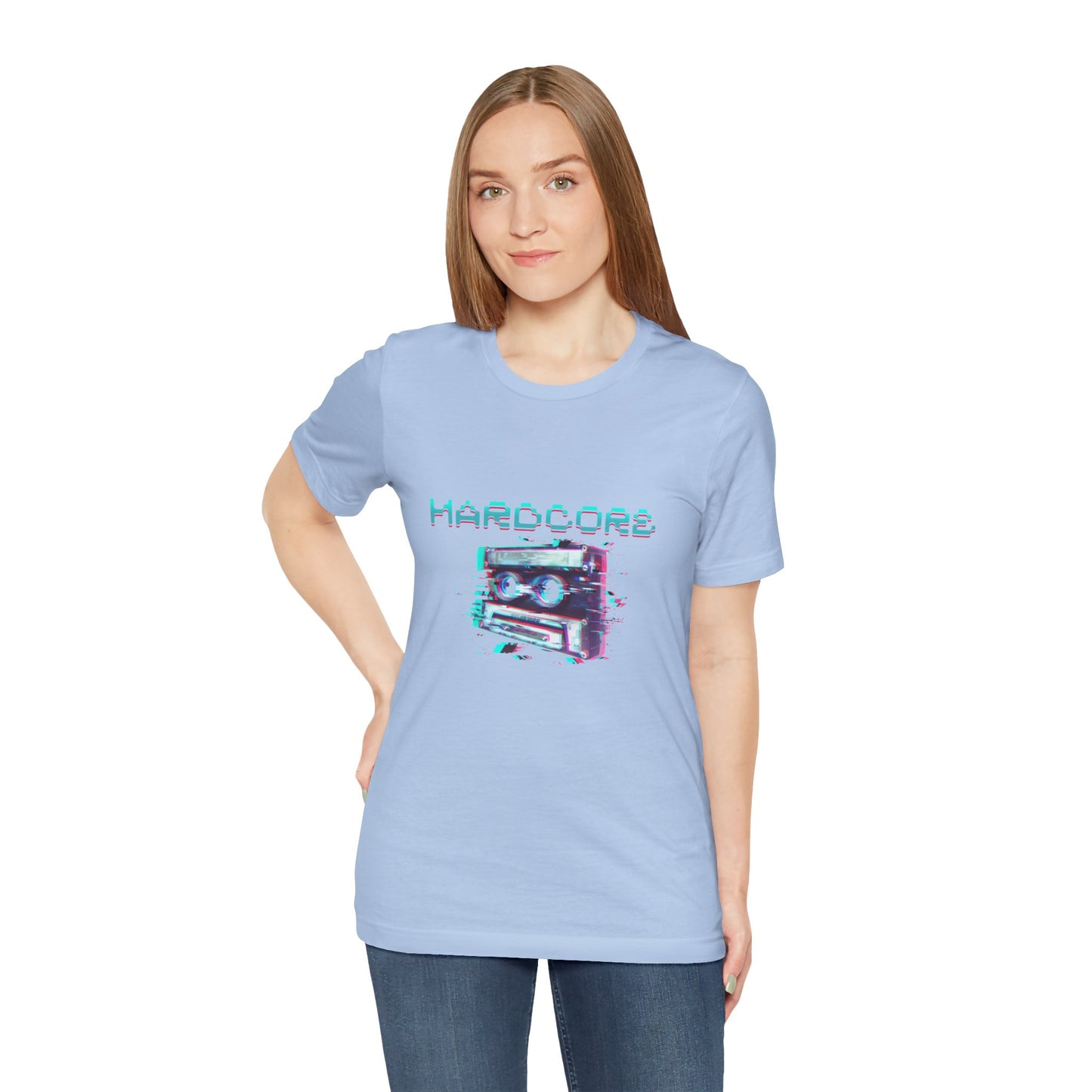 Techno - Hardcore Never Dies - Retro Graphic Tee, 90s Aesthetic Shirt unisex