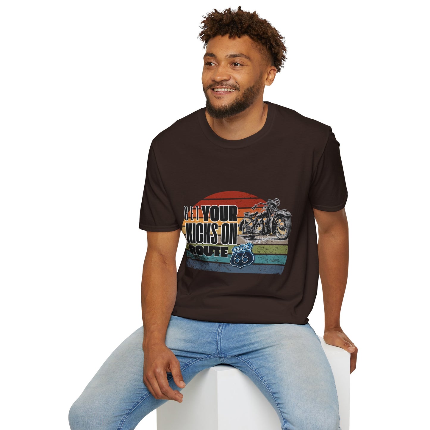 Retro Motorcycle Adventure Hoodie - 'Get Your Kicks On Route 66'