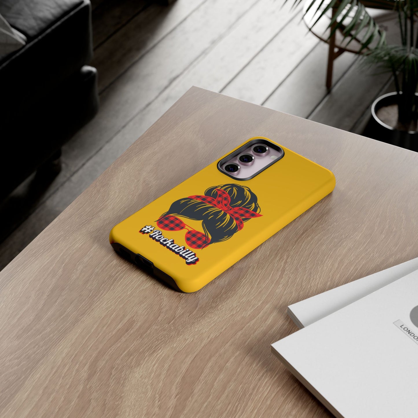 Handyhülle Rockabilly Phone Case, Vintage Scooter Design, Retro Style Cover