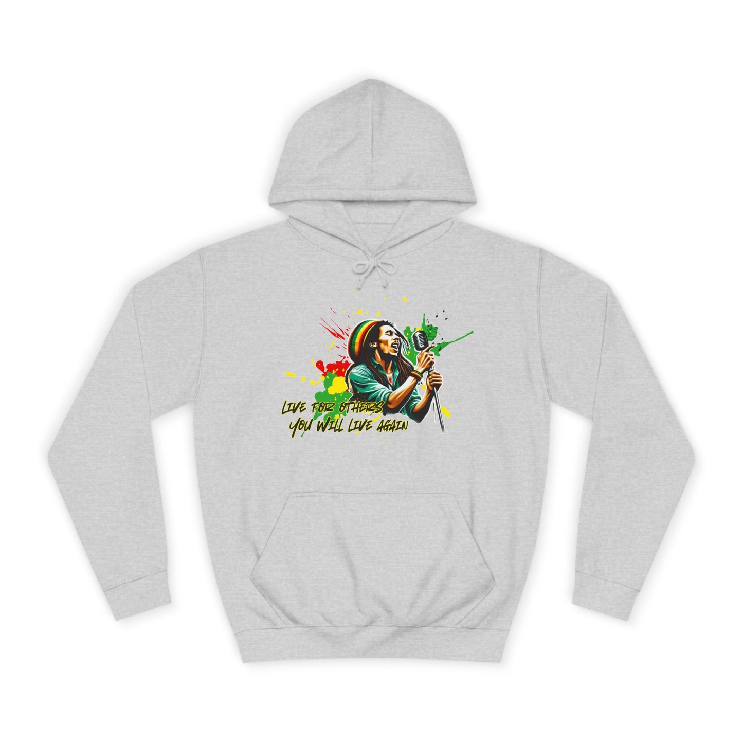 Live for others B o b M a r l e y Hoodie