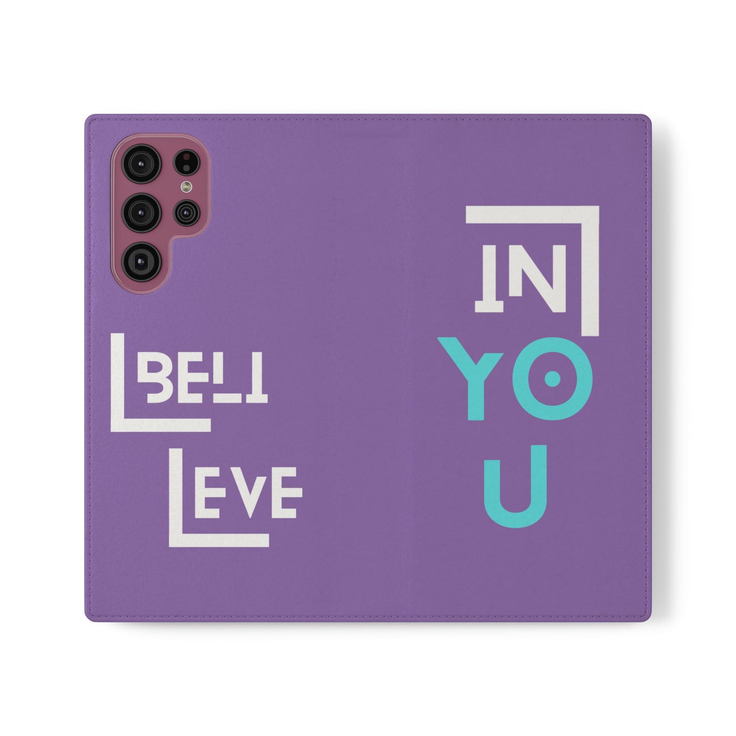 Handyhülle - inspirational Flip Case - 'Believe in You' Phone Cover