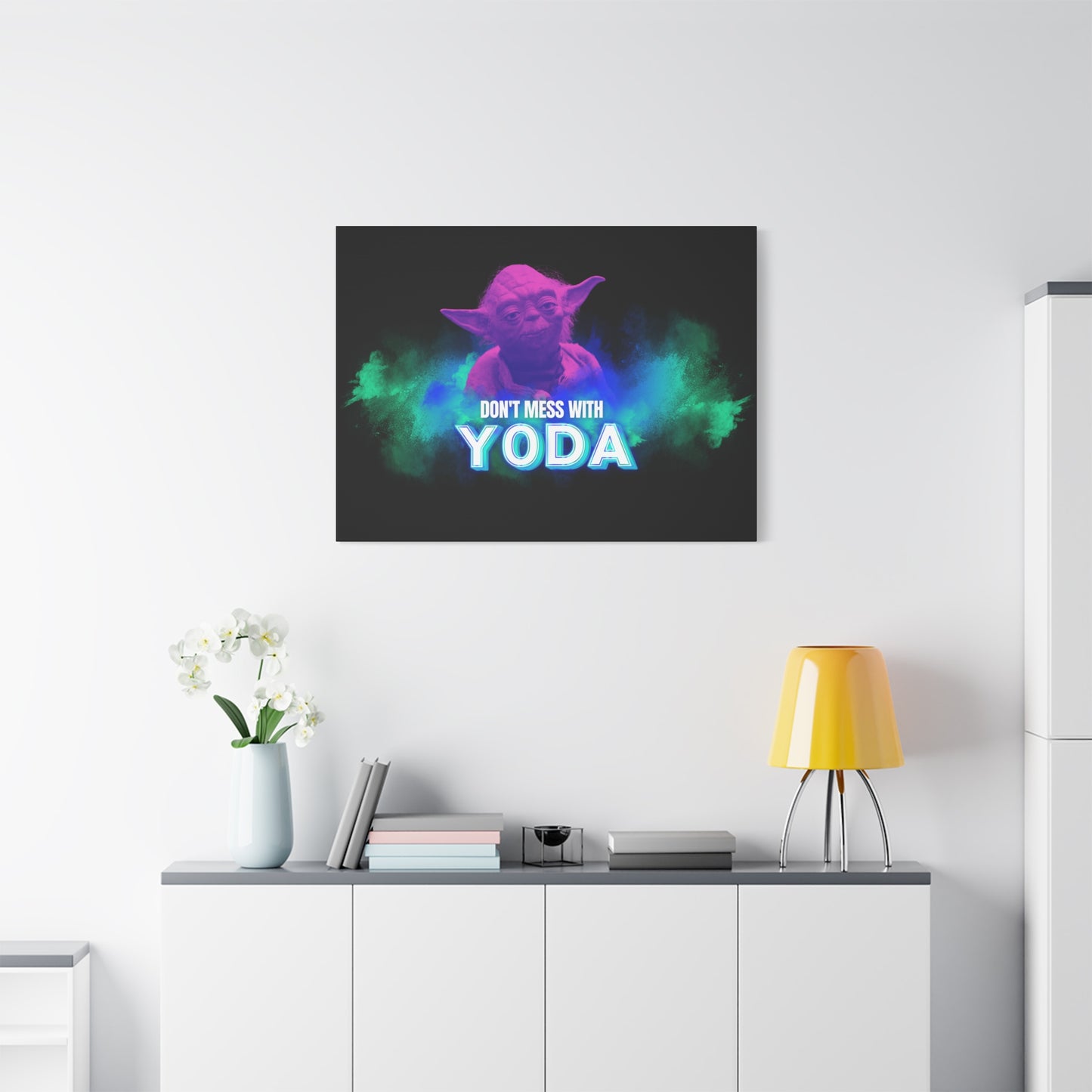 Inspirational Yoda Canvas Art - Modern Wall Decor for Star Wars Fans