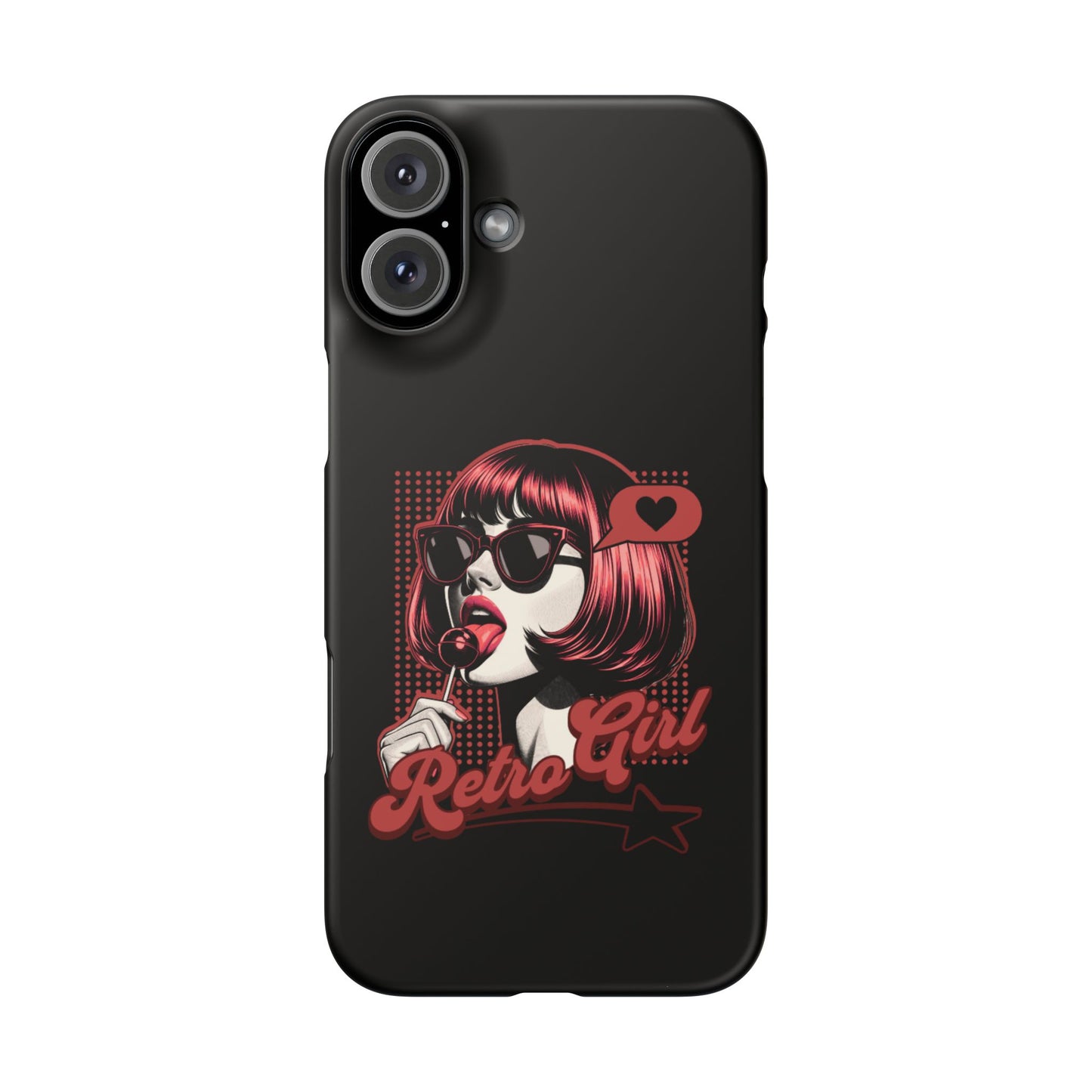 Retro Girl Snap Case Handyhülle