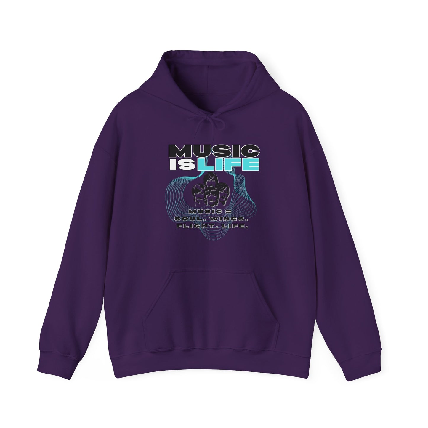 Music is Life Hoodie - Unisex Heavy Blend⢠Sweatshirt