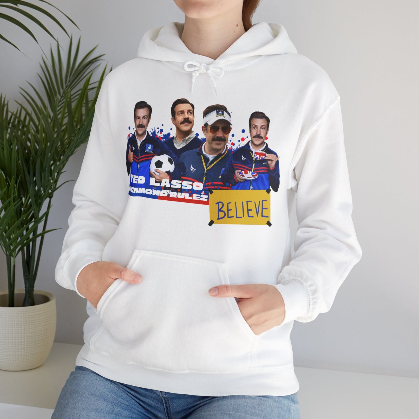 Ted Lasso "Believe" Hooded Sweatshirt - Unisex Heavy Blendâ˘