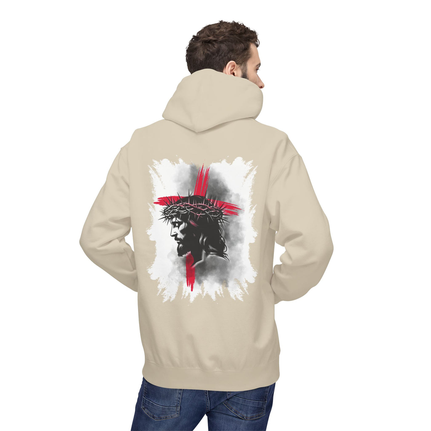 Faith-Inspired Hoodie: Blessed, Saved, Loved - Christian JESUS