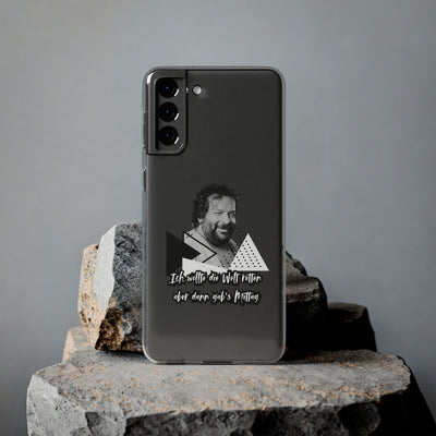 Handyhülle Unique Phone Cover, Ich wollte die Welt retten, dann gabs Mittag