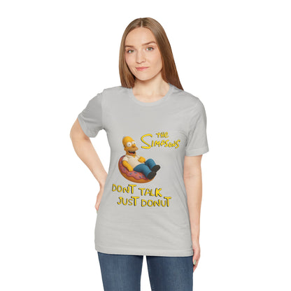 The Simpsons Donut Lover Tee - Funny Graphic T-Shirt -unisex