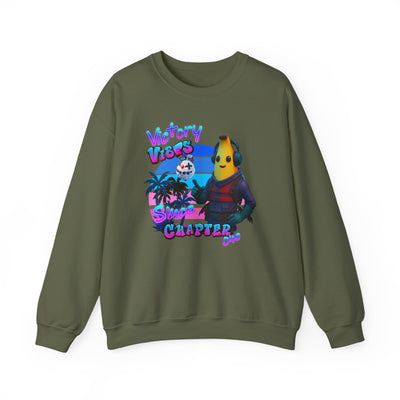Victory Fortnite Vibes Banana Crewneck Sweatshirt - Unisex Heavy Blend