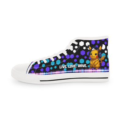 Techno Rave-Chu Pokemon Top Sneakers Footwear for Casual Wear, Gifts, Festivals, Street Style