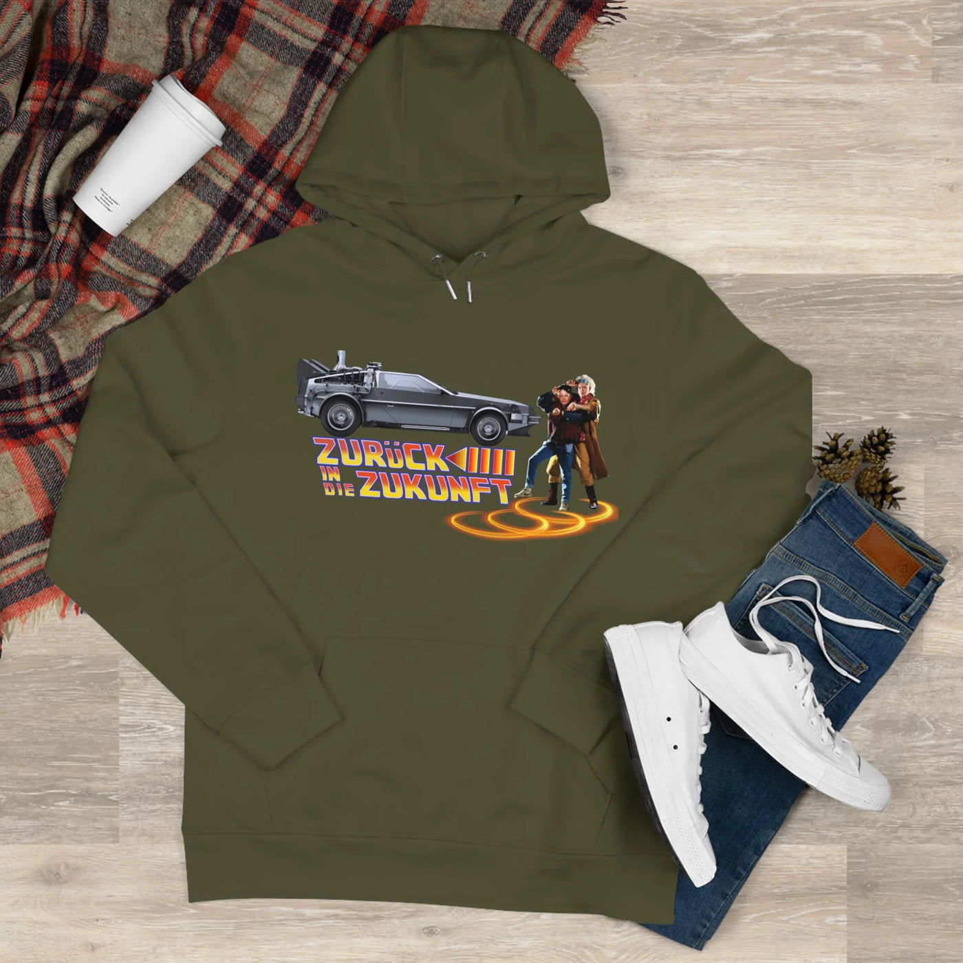 Back to the future - King Hooded Sweatshirt - Perfect for Movie Lovers and Casual Comfort 