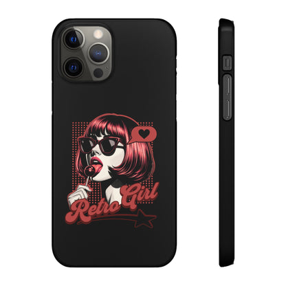 Retro Girl Snap Case Handyhülle
