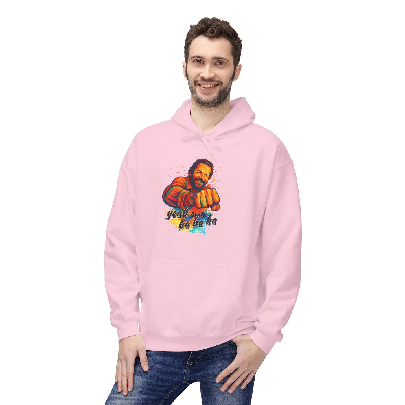 Bud Spencer Unisex Hoodie with 'Yeah Hahaha' Design