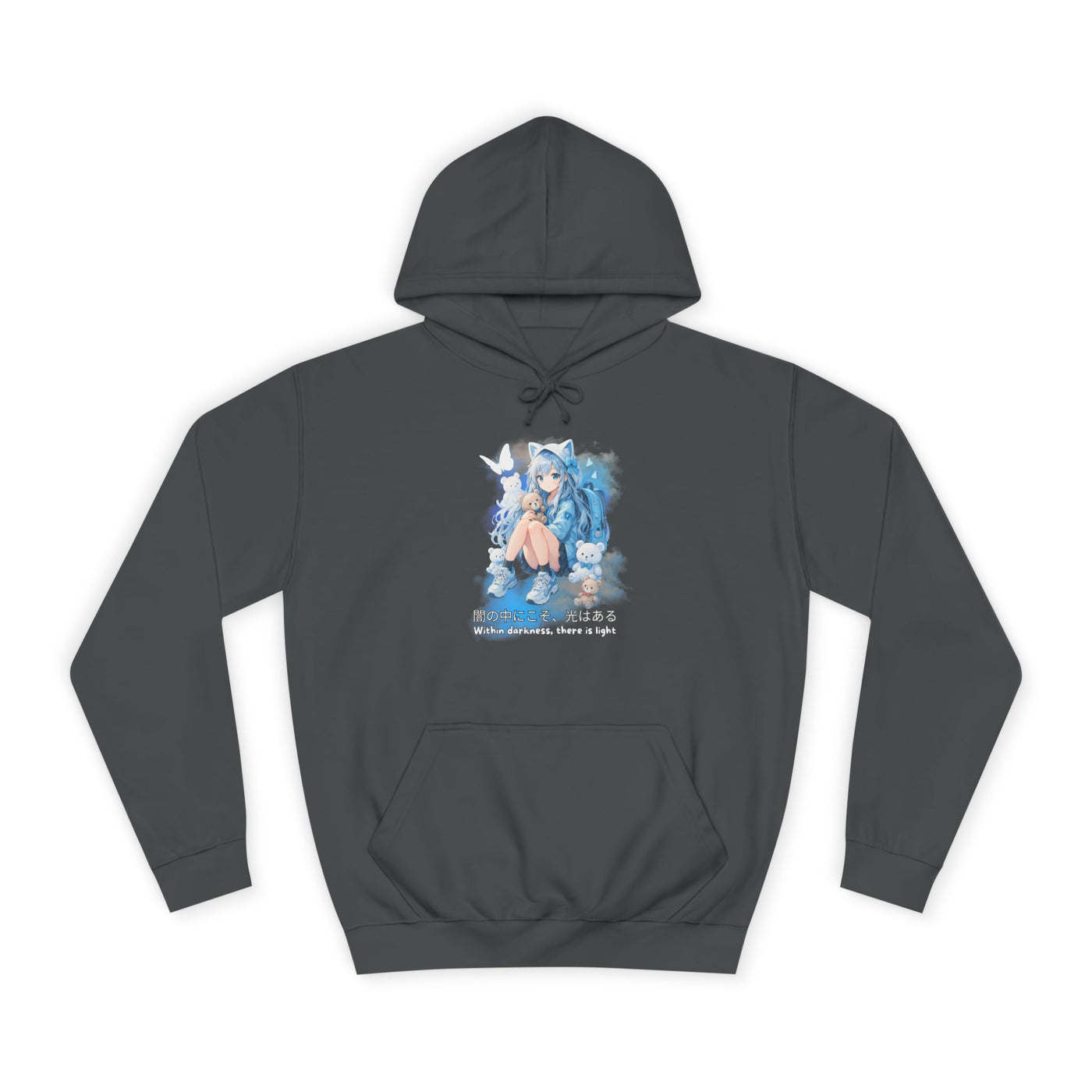 Hoodie, Anime Sweatshirt "Within darkness there is a light"