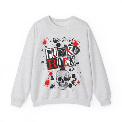 Punk Rock Crewneck Sweatshirt, Casual Streetwear Gift, Music Lover Apparel, Fall Fashion Layer, Unique Graphic Sweater