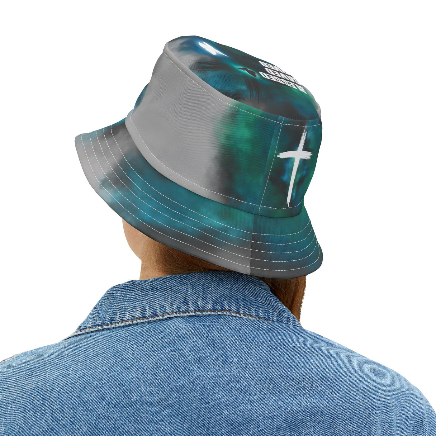 Blessed Saved Loved - Christian - Christlich - Jesus - Gott Hat- Fischerhut