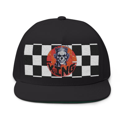 King Embroidered King skull - Flat Bill Cap, Snapback Hat