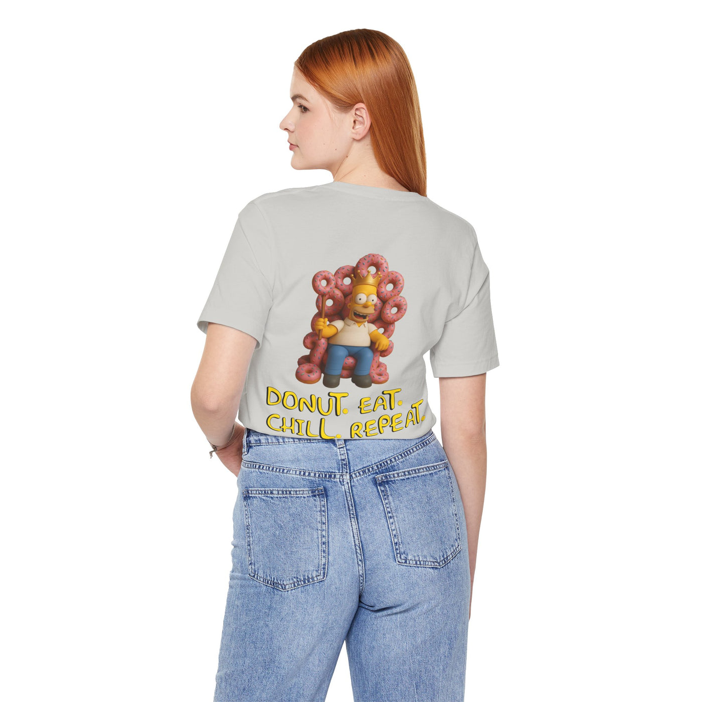 The Simpsons Donut Lover Tee - Funny Graphic T-Shirt -unisex