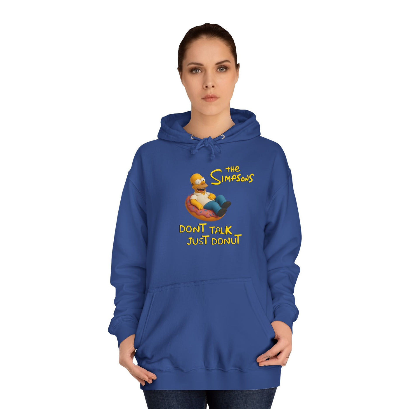 Funny Donut Lover Hoodie, Unisex College Hoodie, The Simpsons