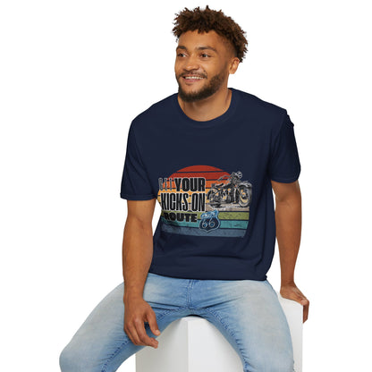 Retro Motorcycle Adventure Hoodie - 'Get Your Kicks On Route 66'